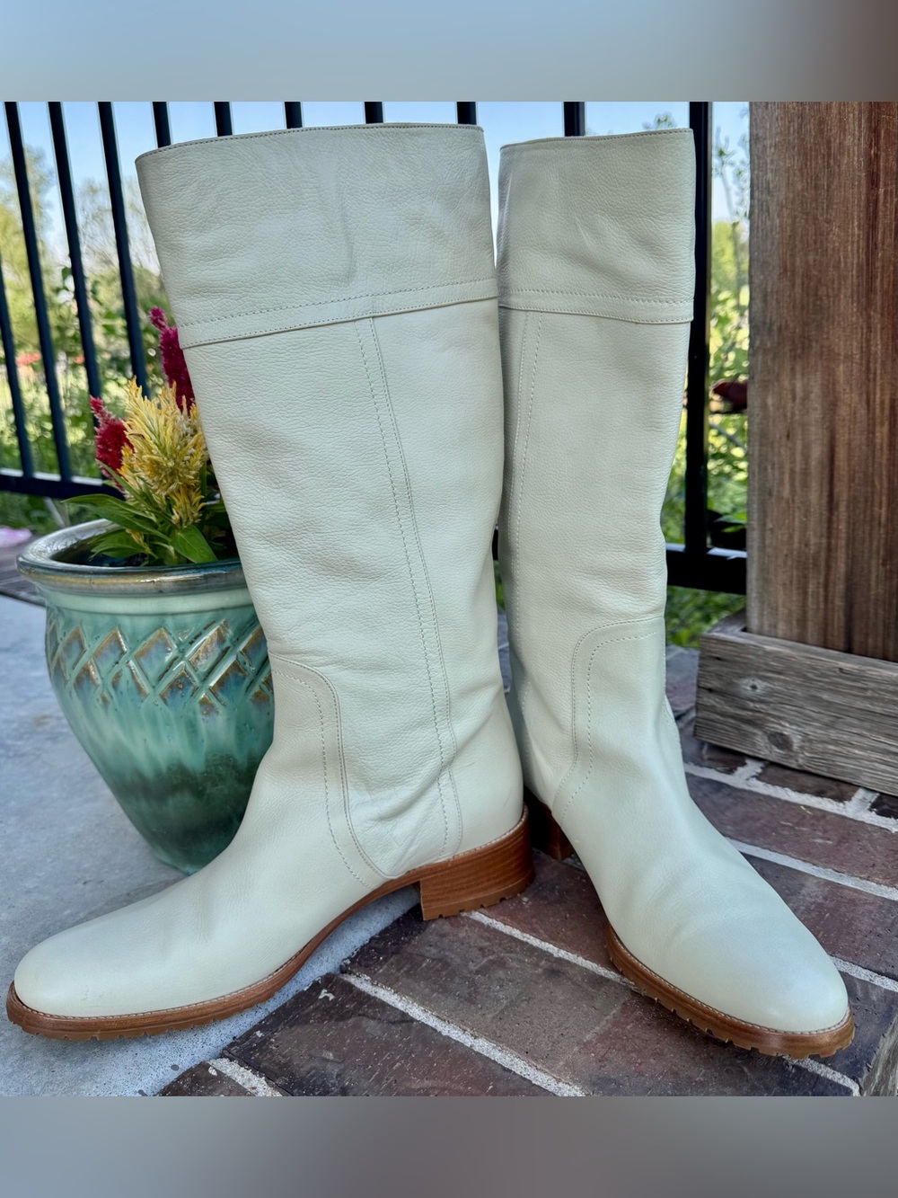 Bruno Magli Leather Over-the-Knee Boots 42